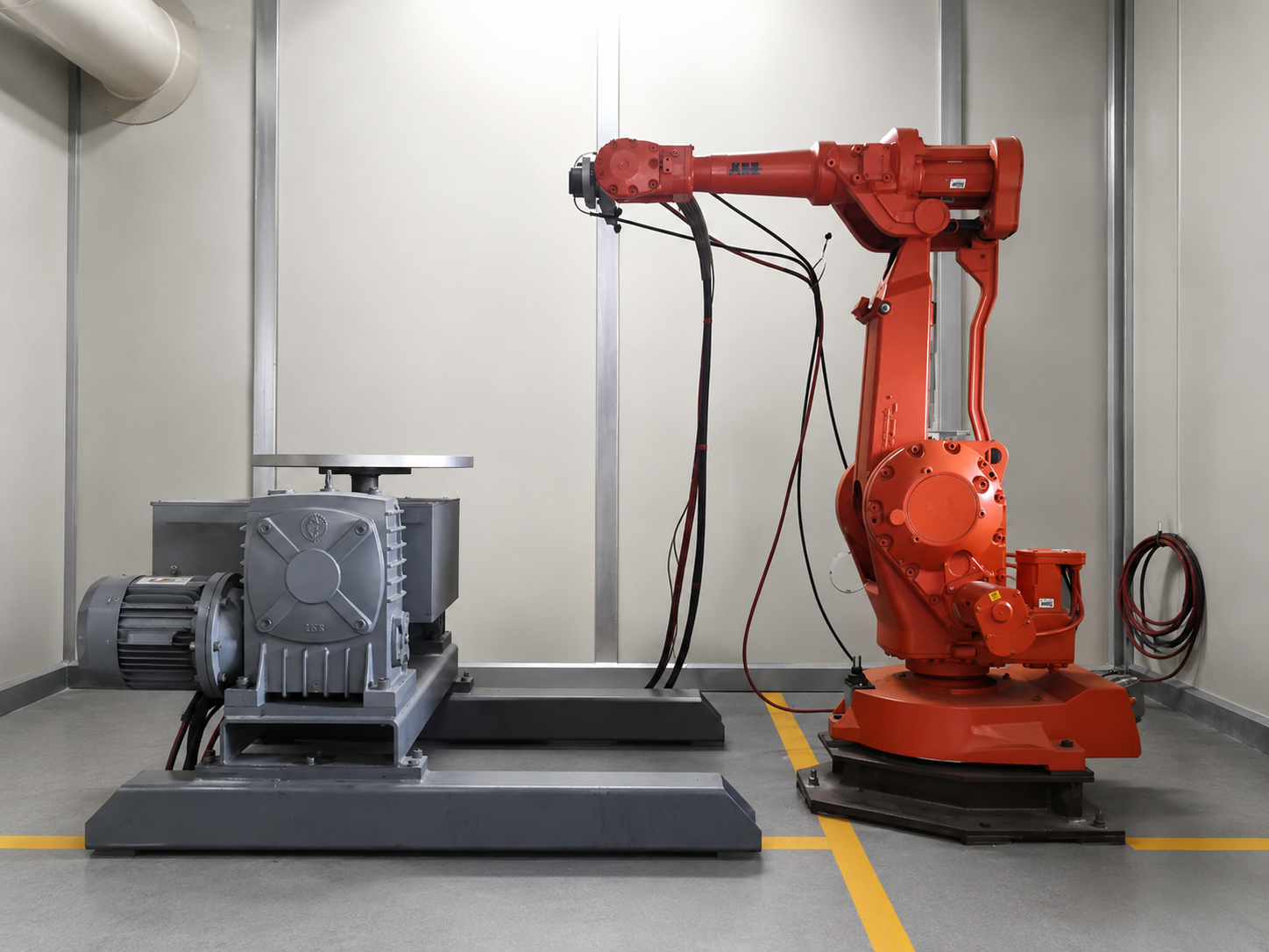 Praxair 7700 plasma spray booth for industrial plasma coating processing