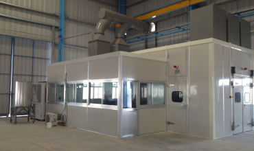 thermal spraying booth