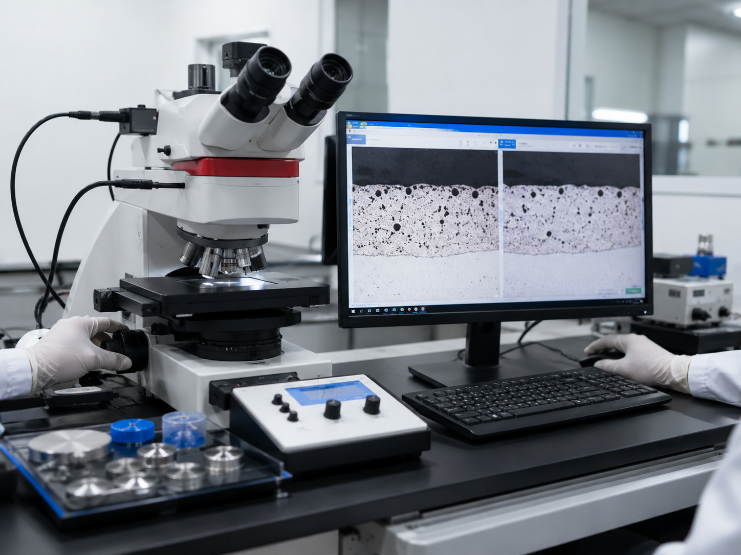 APT Coating lab for coating evaluation and cross-section inspection