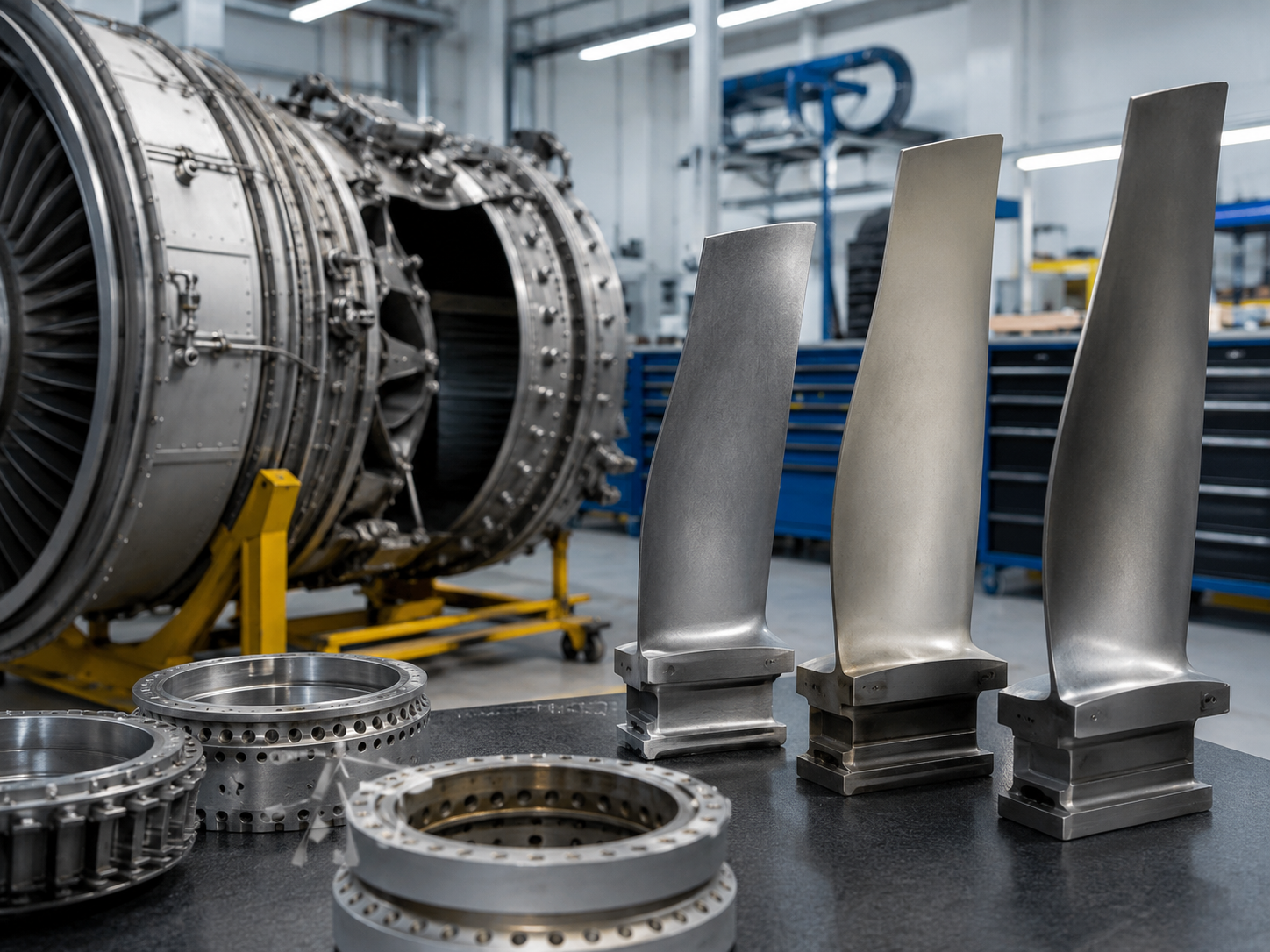 Aerospace parts with thermal spray coating application
