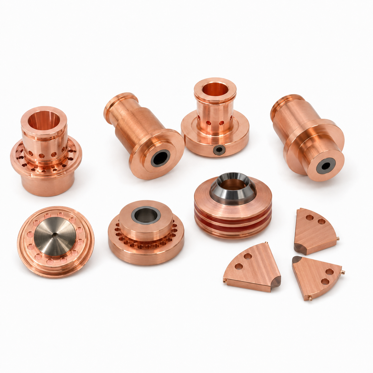 Thermal spray gun spare copper components