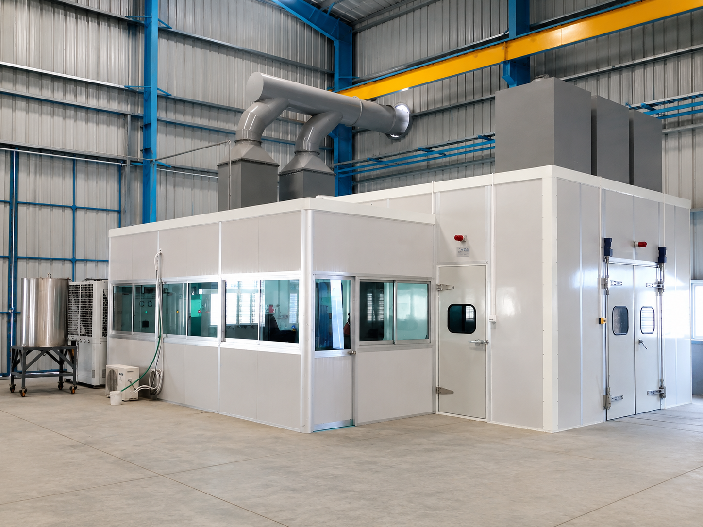 Thermal spray coating services in an industrial clean room