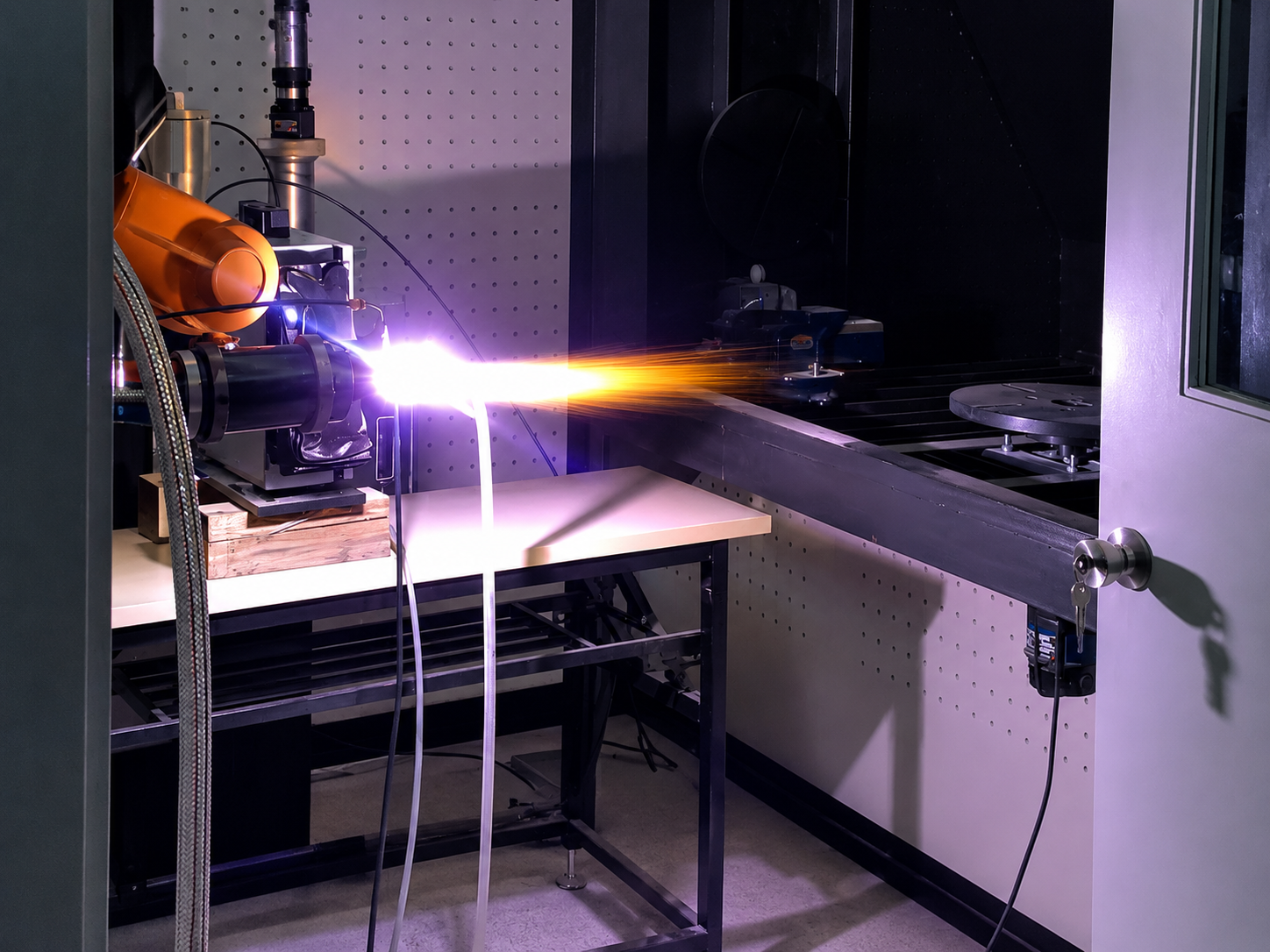 Plasma spray coating process with automated thermal spray system